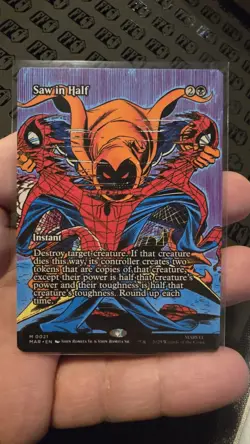 Wizards of the Coast Saw in Half Marvel Mythic Instant Black Full Art 0021 - Image 1