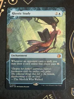 Rhystic Study Wilds of Eldraine: Enchanting Tales Regular non-foil LP condition - Image 1