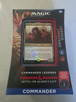 Magic Legends Battle for Baldur's Gate - Draconic Dissent Commander Deck MTG New - Image 1