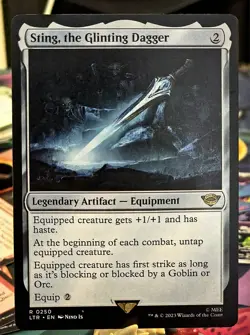 Sting, the Glinting Dagger - Universes Beyond: The Lord of the Rings - Magic MTG - Image 1