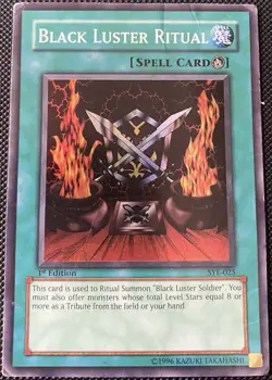 Black Luster Ritual SYE-025 Starter Deck: Yugi Evolution 1st Ed - Yugioh Card - Image 1