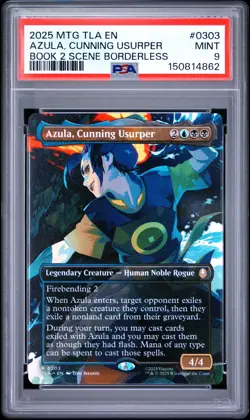 2025 MAGIC: THE GATHERING AVATAR THE LAST AIRBENDER AZULA, CUNNING USURPER PSA 9 - Image 1