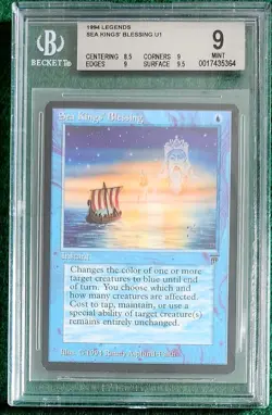 Sea Kings' Blessing - Legends - MTG - BGS 9 - MINT - Image 1