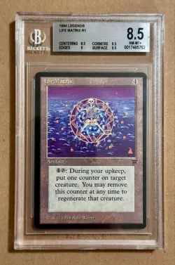 Life Matrix - Legends - MTG - BGS 8.5. NM-MT+. Quad ++ - Image 1