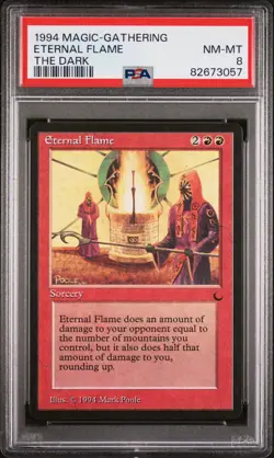 Eternal Flame - The Dark - MTG - NM to MINT - PSA 8. POP 6. More MTG in store - Image 1