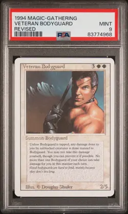 Veteran Bodyguard - Revised 3rd - MTG - Mint - PSA 9. POP 8. More MTG in Store - Image 1