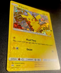 Pokemon TCG - Pikachu 25/25 McDonald’s Promo 2021 - Holo Bleed Error - Image 1