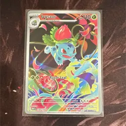 Pokemon TCG Ivysaur 134/132 Me01 Mega Evolution Holo Secret Rare Full Art - Image 1