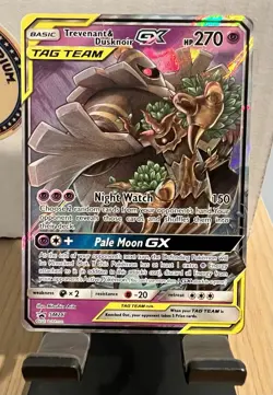 Pokemon Trevenant & Dusknoir GX SM217 Black Star Promo Holo TAG TEAM 270 HP - Image 1