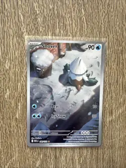 Pokemon Snover 140/132 Mega Evolution Illustration Rare - Image 1
