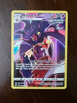 NM! Malamar - TG06/TG30 - Pokemon Silver Tempest Trainer Gallery Holo Card - Image 1