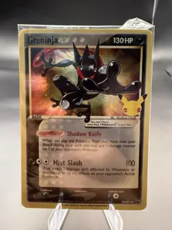 NM/M Pokemon TCG Greninja Gold Star SWSH144 Celebrations Black Star SEALED PROMO - Image 1