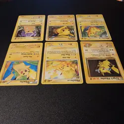 6x Pokemon TCG Pikachu Vintage & Modern Lot - Image 3