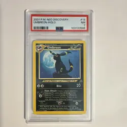 Pokemon Umbreon Neo Discovery 13/75 Holo Rare 2001 English PSA 7 Graded - Image 1