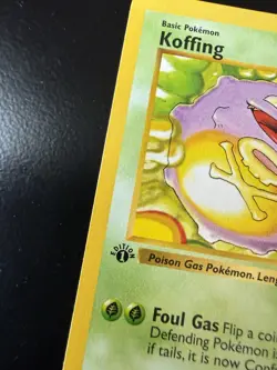 Vintage 1999 Pokemon Koffing 1st Edition Shadowless 51/102 See Pics - Image 3