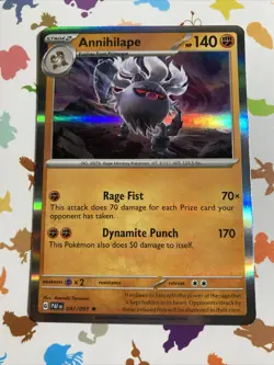 Pokemon TCG Annihilape 047/091 Paldean Fates Holo Rare NM - Image 1