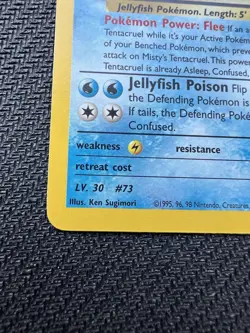 Misty's Tentacruel 10/132 Holo Rare Gym Heroes Pokemon Unlimited Holo LP - Image 5
