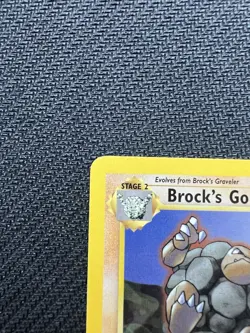 LP Unlimited Brock's Golem 20/132 Rare Gym Heroes Pokemon - Image 2