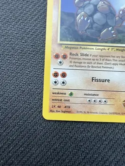 LP Unlimited Brock's Golem 20/132 Rare Gym Heroes Pokemon - Image 5