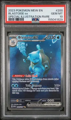 2023 Pokemon 151 200 Blastoise ex SIR PSA 10 Gem Mint - Image 1
