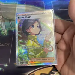 Parasol Lady 255/182 Sv04: Paradox Rift Holo SIR Pokemon TCG Card NM Condition - Image 2