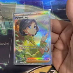 Parasol Lady 255/182 Sv04: Paradox Rift Holo SIR Pokemon TCG Card NM Condition - Image 3