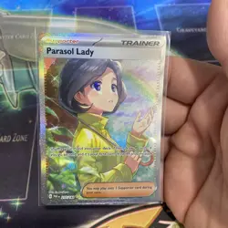 Parasol Lady 255/182 Sv04: Paradox Rift Holo SIR Pokemon TCG Card NM Condition - Image 4