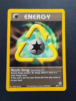 Neo Genesis Recycle Energy 105/111 Rare Pokemon Unlimited MP - Image 1