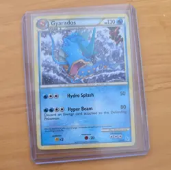 Pokemon Gyarados 30/30 HGSS Trainer Kit Holo 130 HP Hydro Splash Hyper Beam - Image 1