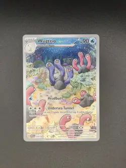 Wugtrio 224/091 Paldean Fates Illustration Rare NM Pokemon TCG - Image 1