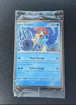Pokemon TCG Keldeo 110 HP Chaos Rising ME04 019/086 Promo Holo Rare EN - Image 1