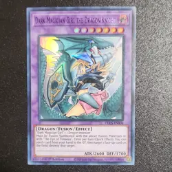 Yu-Gi-Oh! TCG Dark Magician Girl the Dragon Knight DLCS-EN006 Ultra Rare 1st Ed. - Image 1