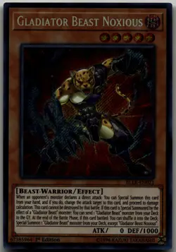 Gladiator Beast Noxious Secret Rare Battles of Legend: Light's Revenge BLLR-EN02 - Image 1