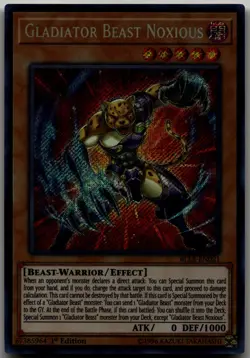 Gladiator Beast Noxious Secret Rare Battles of Legend: Light's Revenge BLLR-EN02 - Image 1
