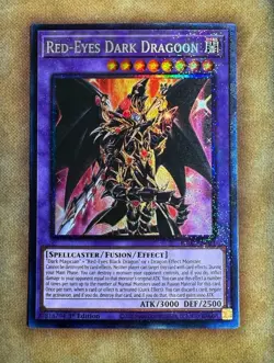 Yugioh Red-Eyes Dark Dragoon RA02-EN021 Collector’s Rare Prismatic 1st Ed NM - Image 1