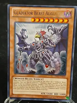 Yu-Gi-Oh! Gladiator Beast Augustus PRIO-EN030 R MP - Image 1