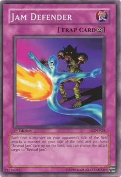 Jam Defender LON-028 Labyrinth of Nightmare Yu-Gi-Oh 1st Edition NM/M - Image 1