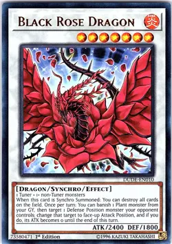 Yugioh Black Rose Dragon DUDE-EN010 Ultra Rare 1st Edition NM - Image 1