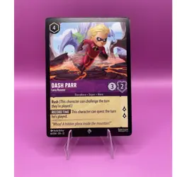 Disney Lorcana Dash Parr - Lava Runner 61/204 Wilds Unknown Super Rare Regular - Image 1