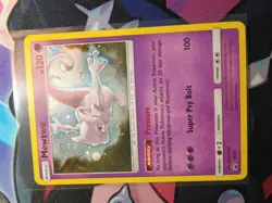Pokemon TCG Mewtwo SM77 Cosmic Holo Black Star Promo Card Fart SWIRL 🍥 BANGER - Image 4