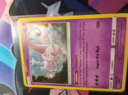 Pokemon TCG Mewtwo SM77 Cosmic Holo Black Star Promo Card Fart SWIRL 🍥 BANGER - Image 5