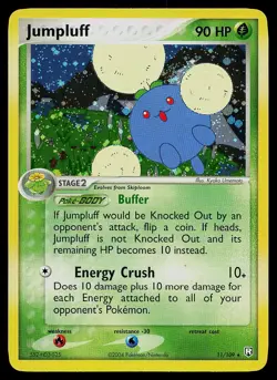 Pokemon Card - Jumpluff Team Rocket Returns 11/109 Holo Rare - Image 1