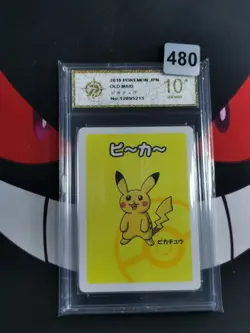 Pikachu 2019 Old Maid Pokemon Playing Cards Japanese-P gold 10 - Image 1