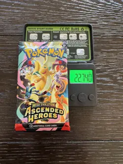 (HEAVY)🔥 22.74g Pokemon TCG Cards Ascended Heroes Booster Pack Factory Sealed ✅ - Image 1