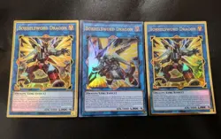 3x Borrelsword Dragon MAGO & MAMA Yugioh Card Playset NM - Image 1