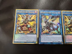 3x Borrelsword Dragon MAGO & MAMA Yugioh Card Playset NM - Image 2