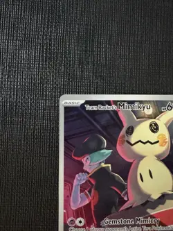 Pokemon Team Rocket's Mimikyu Full Art Rare Card ASC 238/217 60 HP English - Image 2