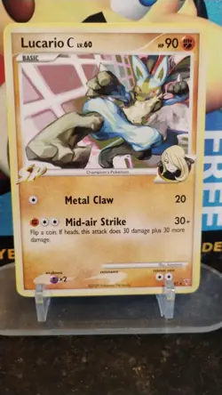LUCARIO C LV. 60 Supreme Victors Set POKEMON Non-Holo 2009 Trading Card 31/147 - Image 1