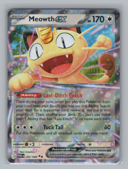 Meowth ex 062/088 Double Rare Perfect Order Pokemon Card Near Mint - Image 1
