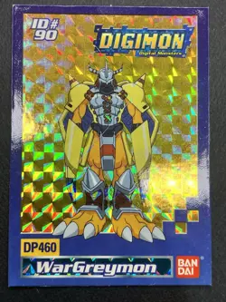 DIGIMON Digital Monsters WARGREYMON 90 Foil Holo DP460 Trading Card 2001 BANDAI - Image 1
